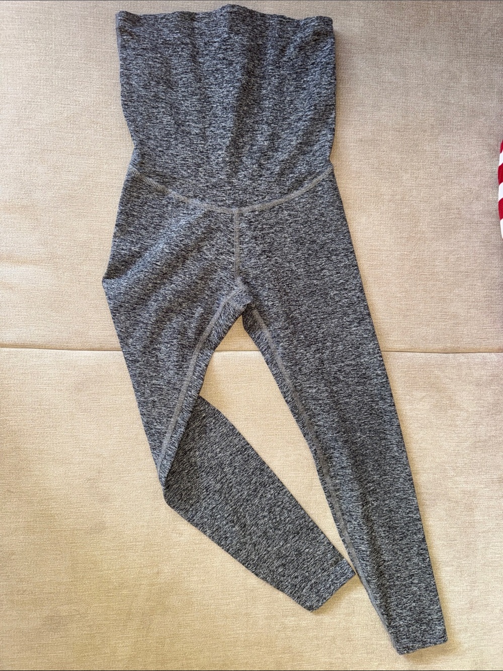 Beyond the Bump Heather Gray High-Waist Maternity Leggings